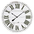 Aspire Home Accents Aspire Home Accents 5872 Lisette French Country Wall Clock with Shiplap Face 5872